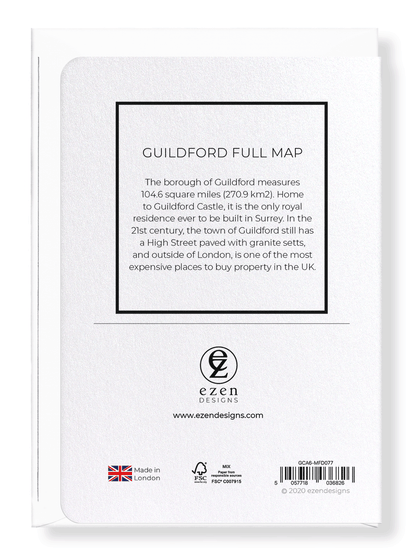 GUILDFORD FULL MAP: 8xCards