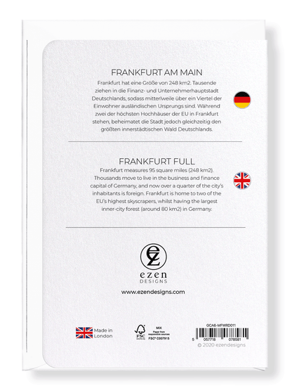 FRANKFURT FULL: Map Full Greeting Card