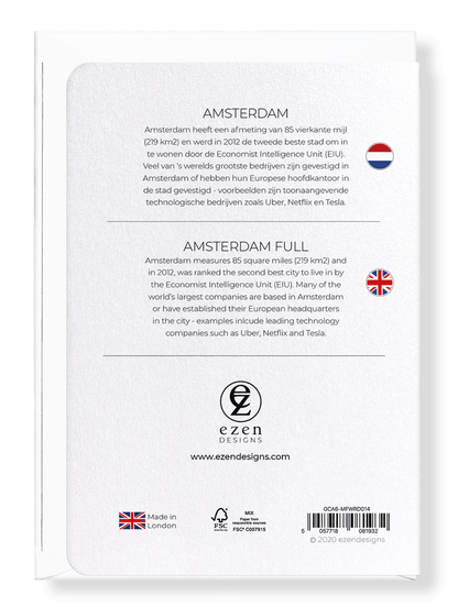 AMSTERDAM FULL: Map Full Greeting Card