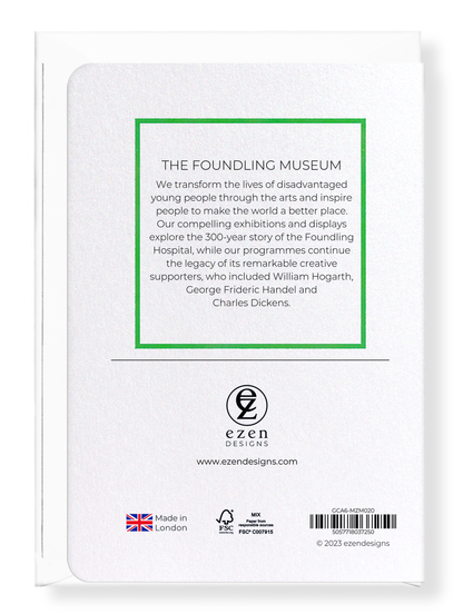 Ezen Designs - The Foundling Museum - Greeting Card - Back