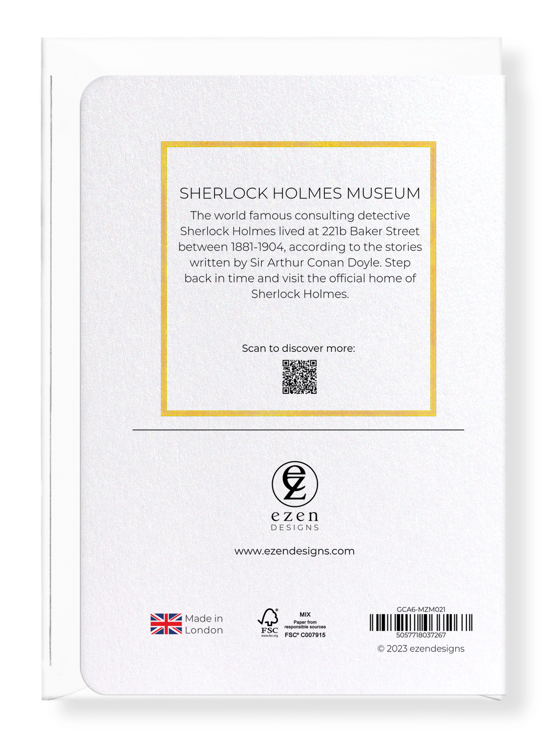 SHERLOCK HOLMES MUSEUM: Bespoke Greeting Card