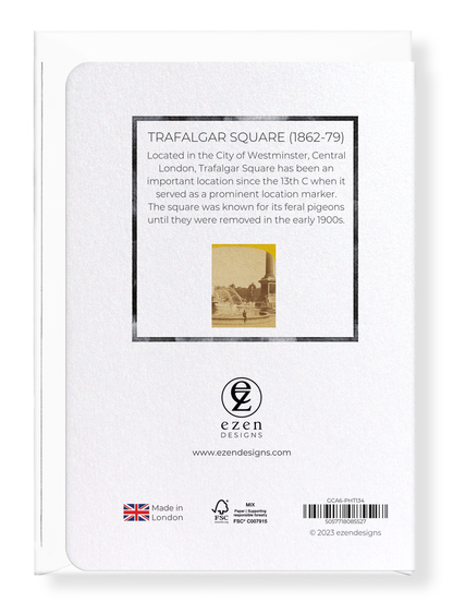 Ezen Designs - Trafalgar Square (1862-79) - Greeting Card - Back