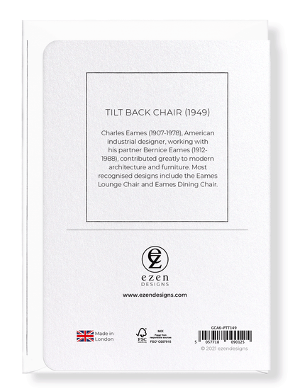 Ezen Designs - Tilt back chair (1949) - Greeting Card - Back