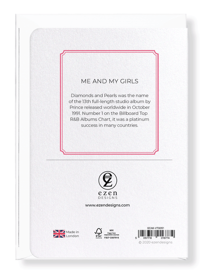 Ezen Designs - Me and my girls - Greeting Card - Back