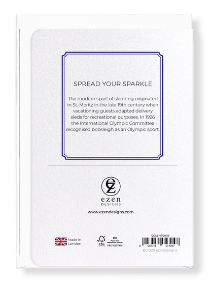 Ezen Designs - Spread your sparkle - Greeting Card - Back