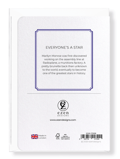 Ezen Designs - Everyone’s a star - Greeting Card - Back