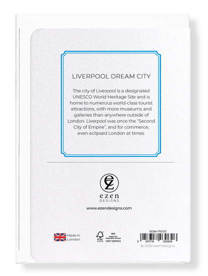 Ezen Designs - Liverpool dream city - Greeting Card - Back