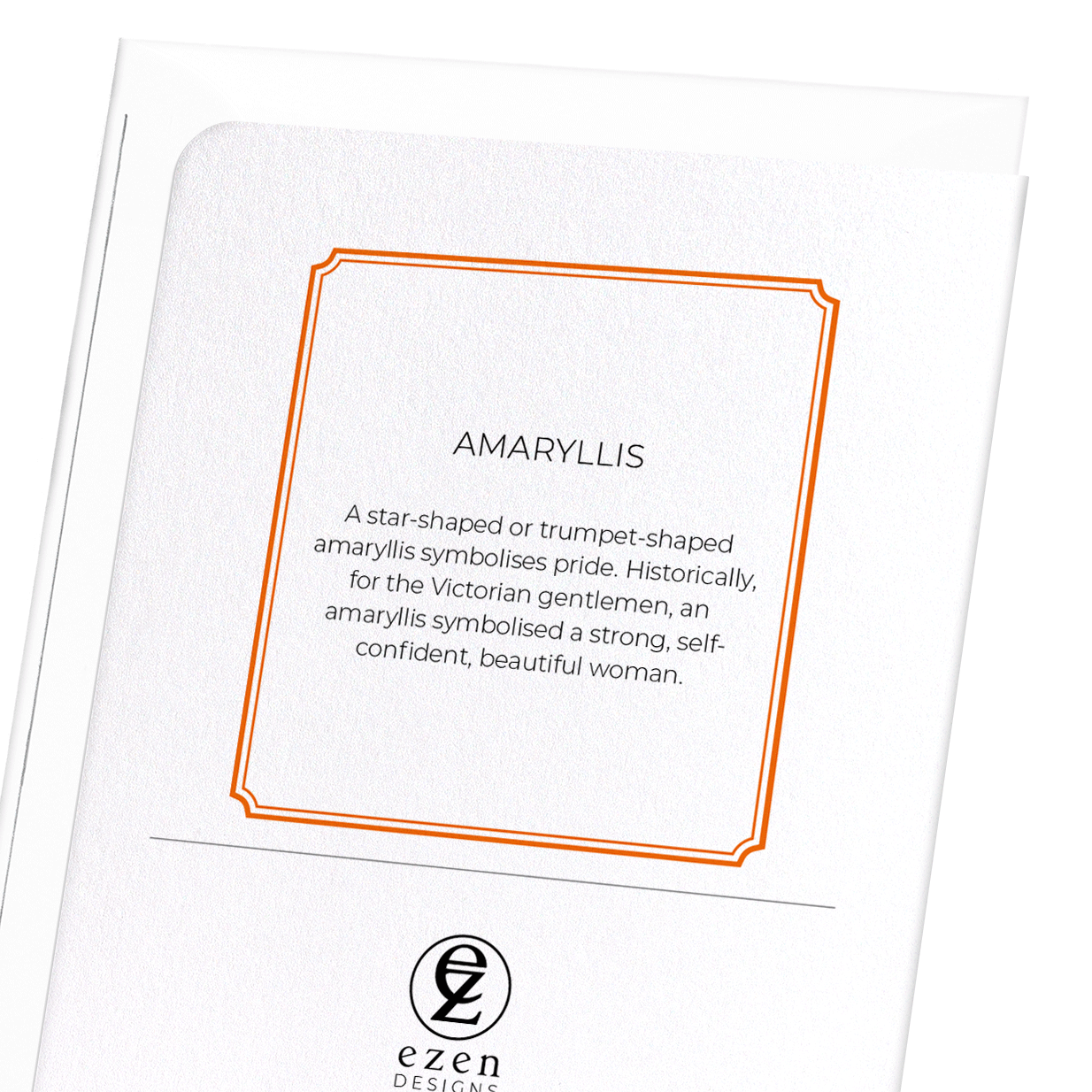 AMARYLLIS: Botanical Greeting Card