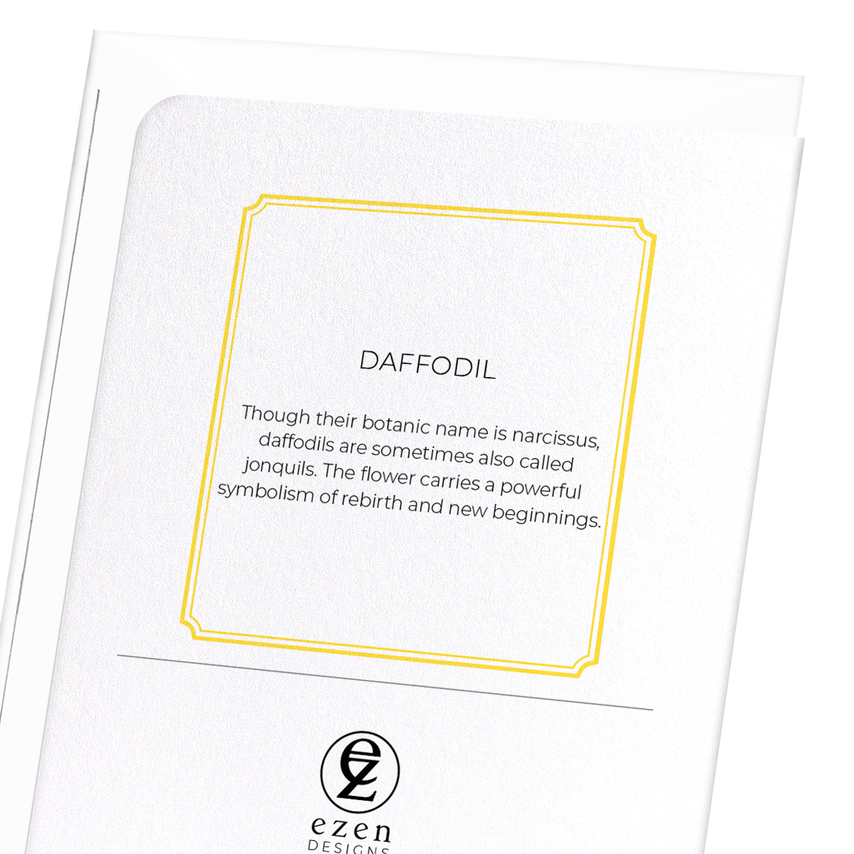 DAFFODIL: Botanical Greeting Card