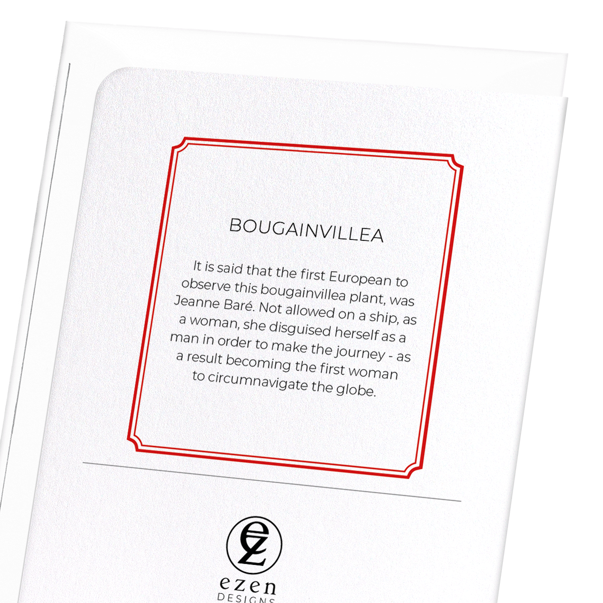 BOUGAINVILLEA: Botanical Greeting Card