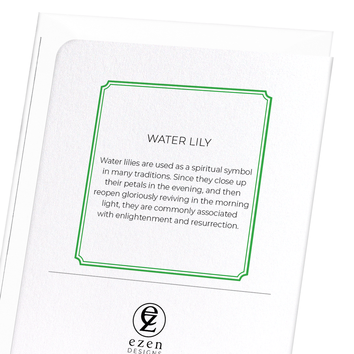 WATER LILY: Botanical Greeting Card