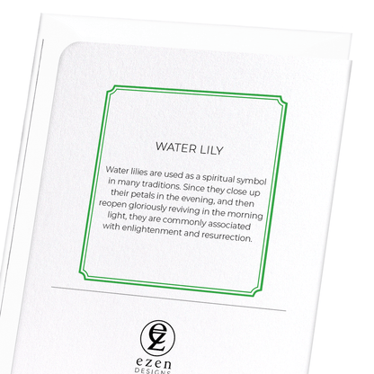 WATER LILY: Botanical Greeting Card