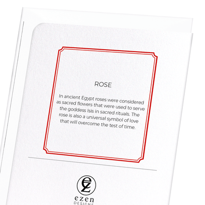 ROSE: Botanical Greeting Card