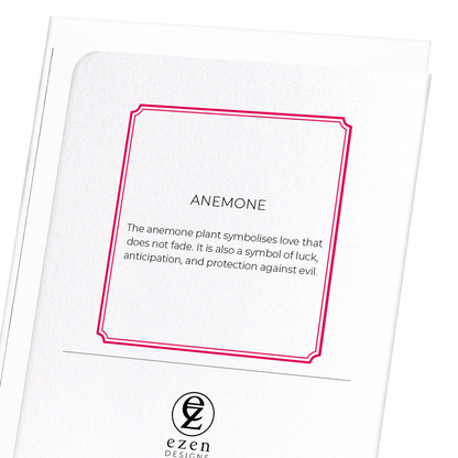 ANEMONE: Botanical Greeting Card