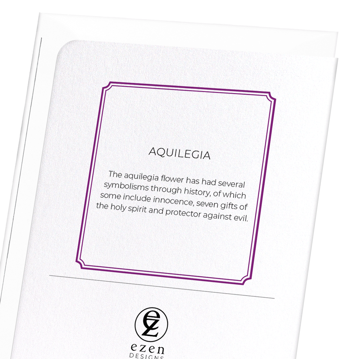 AQUILEGIA: Botanical Greeting Card
