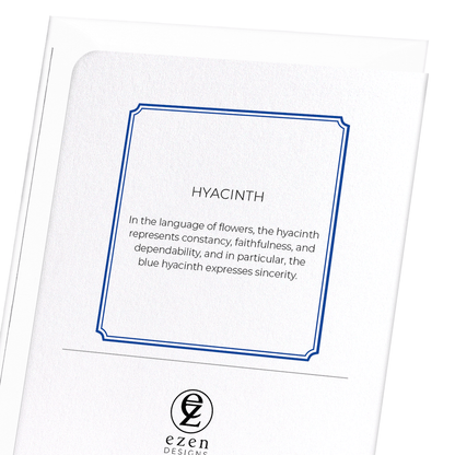 HYACINTH: Botanical Greeting Card
