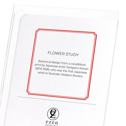 FLOWER STUDY: Botanical Greeting Card