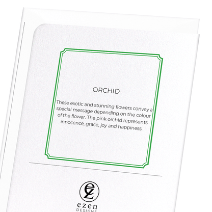 ORCHID: Botanical Greeting Card