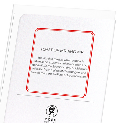 TOAST OF MR AND MR: 8xCards