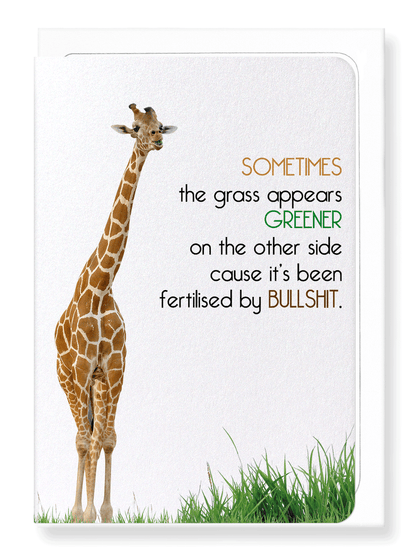 Ezen Designs - Fertilised by bullshit - Greeting Card - Front