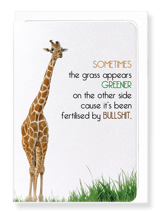 Ezen Designs - Fertilised by bullshit - Greeting Card - Front