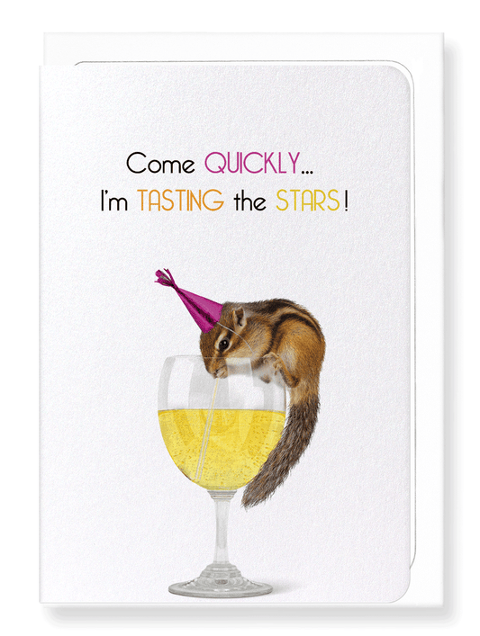 Ezen Designs - Tasting the stars - Greeting Card - Front