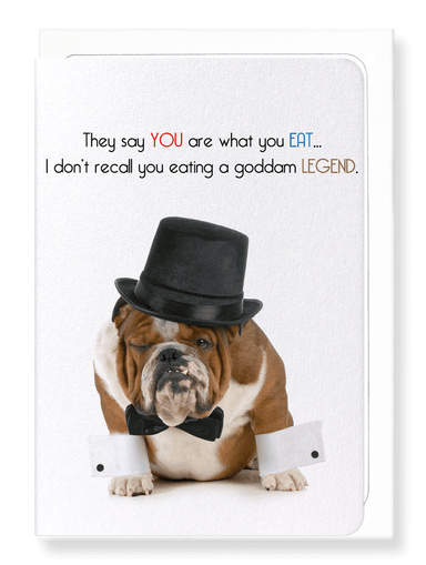 Ezen Designs - You are a legend - Greeting Card - Front