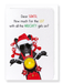 Ezen Designs - Santa's naughty list - Greeting Card - Front