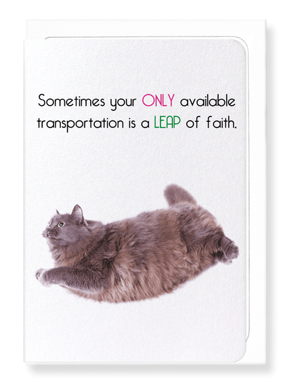 Ezen Designs - Leap of faith  - Greeting Card - Front
