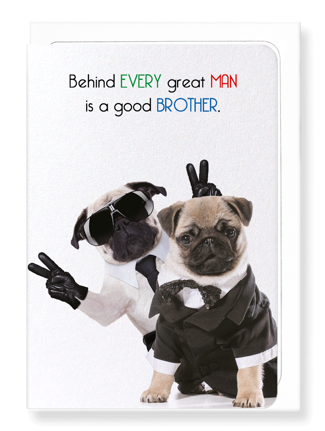 Ezen Designs - Brother makes a man great - Greeting Card - Front