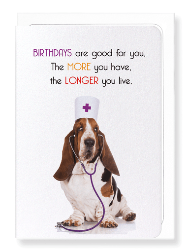 Ezen Designs - Birthdays are good - Greeting Card - Front