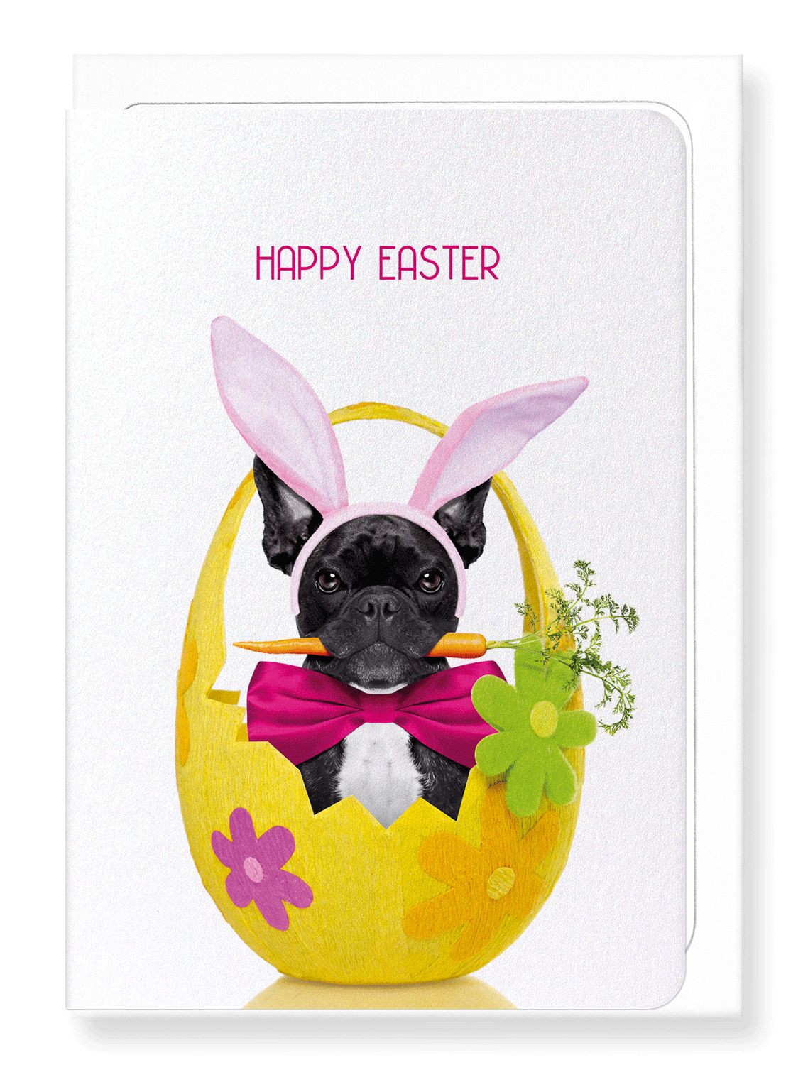 Ezen Designs - Easter Frenchie Bunny - Greeting Card - Front