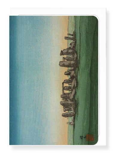 Ezen Designs - Stonehenge at dawn (c.1918) - Greeting Card - Front