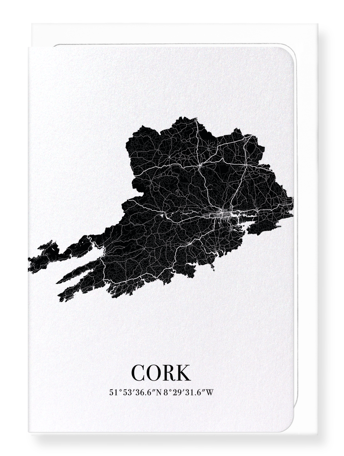 Ezen Designs - County Cork Cutout - Greeting Card - Front