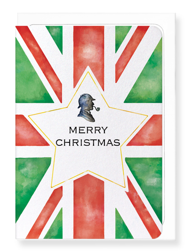 Ezen Designs - Merry Xmas Union Jack - Greeting Card - Front