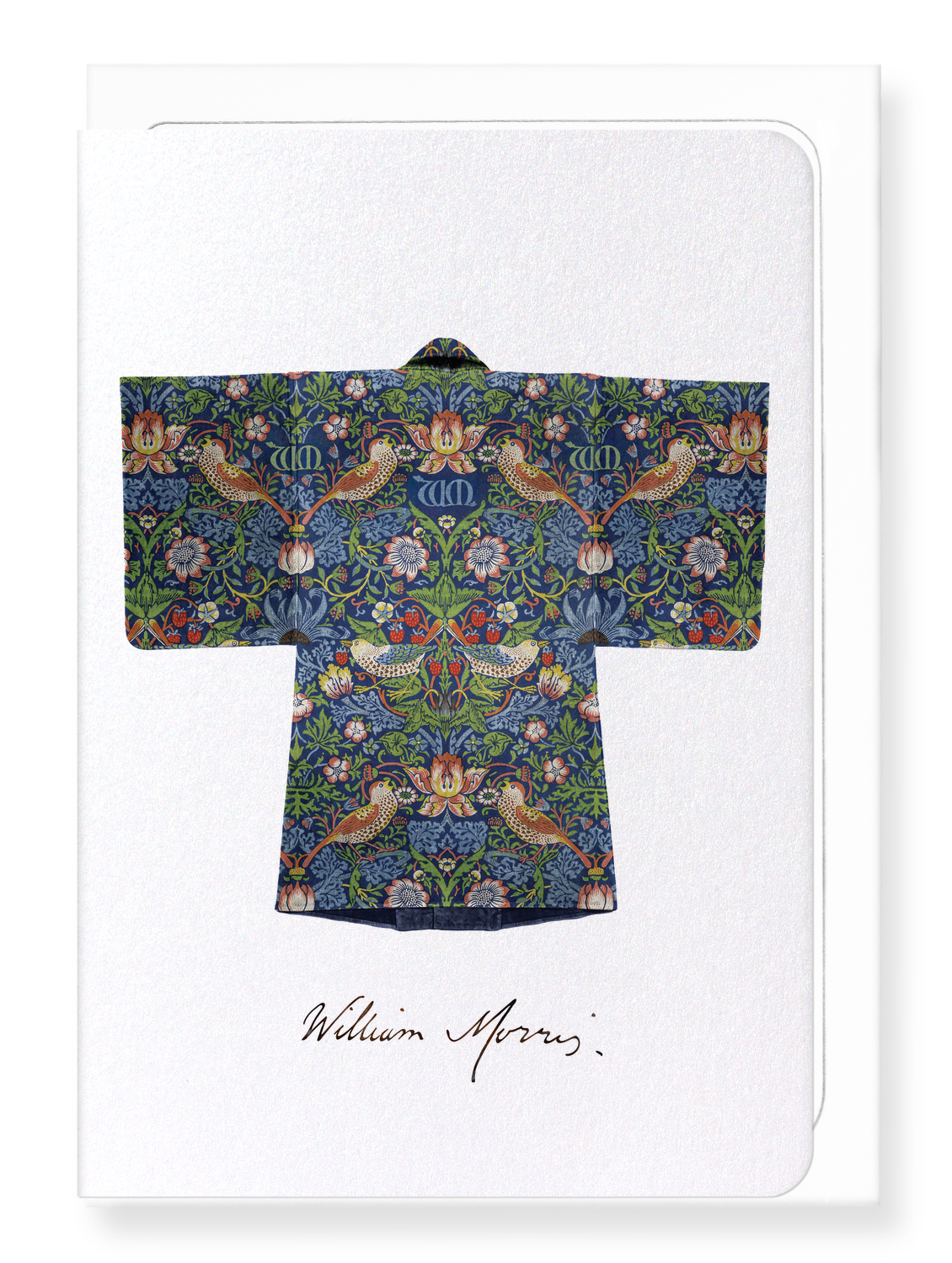 Ezen Designs - Strawberry Thief Kimono - Greeting Card - Front