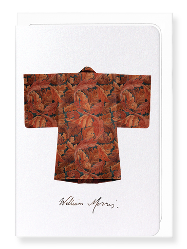 Ezen Designs - Acanthus Red Kimono - Greeting Card - Front