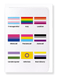 Ezen Designs - Table of LGBT pride flags - Greeting Card - Front
