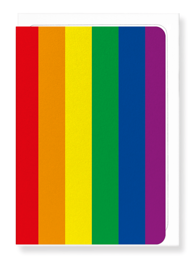 Ezen Designs - LGBT rainbow pride flag - Greeting Card - Front