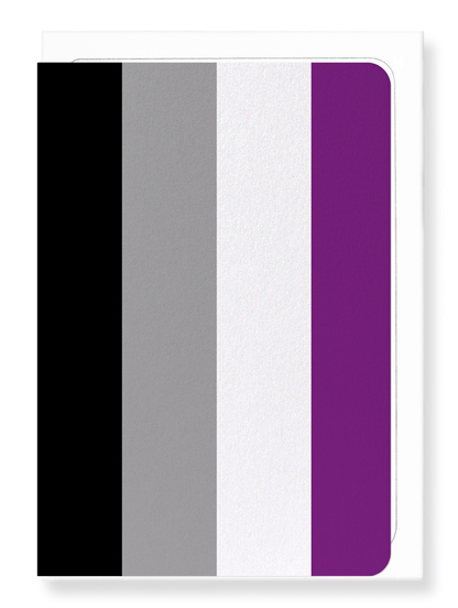 Ezen Designs - Asexual pride flag - Greeting Card - Front