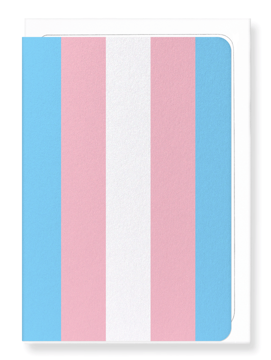 Ezen Designs - Transgender pride flag - Greeting Card - Front