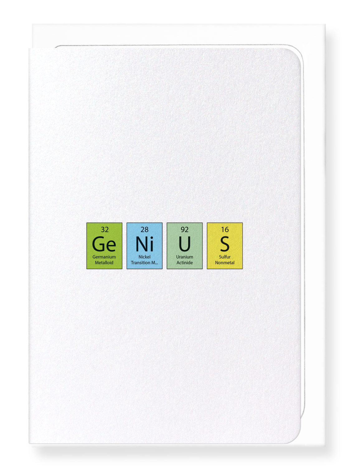 Ezen Designs - ELEMENTS EXPRESSING GENIUS - Greeting Card - Front