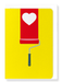 Ezen Designs - PAINT ROLLER HEART - Greeting Card - Front