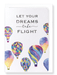 Ezen Designs - Dreams taking flight - Greeting Card - Front