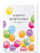 Ezen Designs - Colourful birthday balloons - Greeting Card - Front