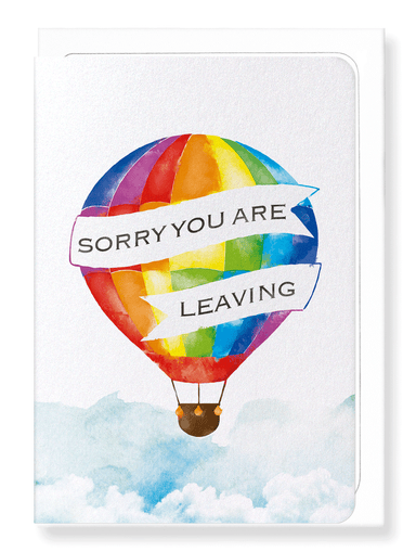 Ezen Designs - Sorry you're leaving balloon - Greeting Card - Front