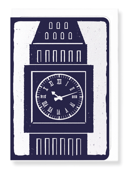 Ezen Designs - Face of the great clock - Greeting Card - Front