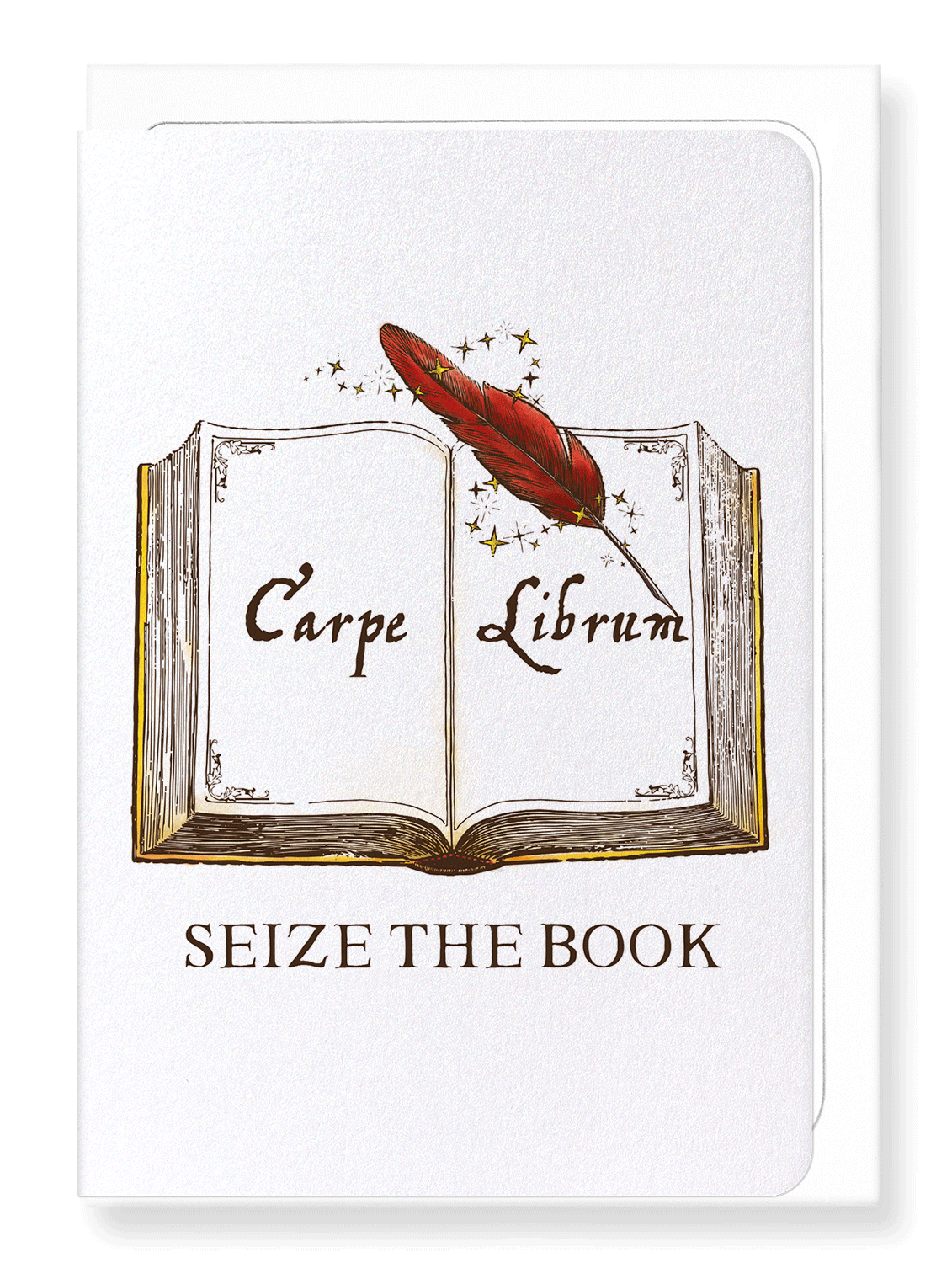 Ezen Designs - Seize the book - Greeting Card - Front