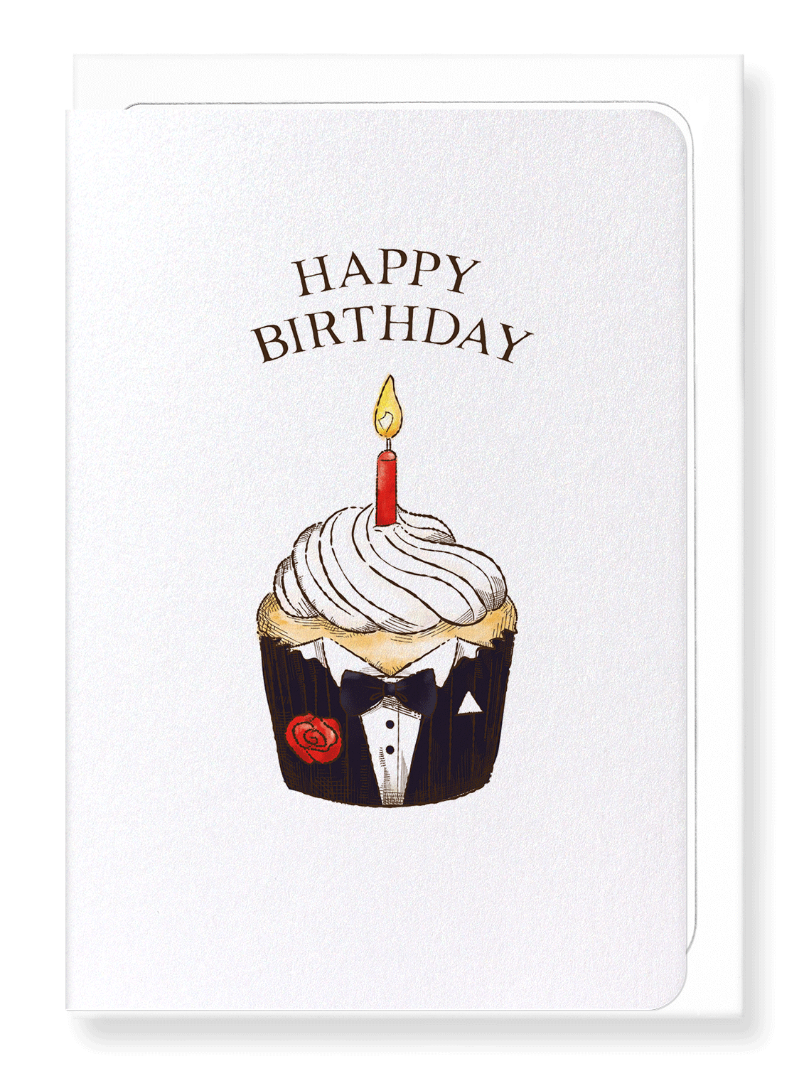 Ezen Designs - Birthday cupcake - Greeting Card - Front