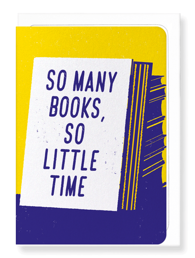 Ezen Designs - So many books - Greeting Card - Front